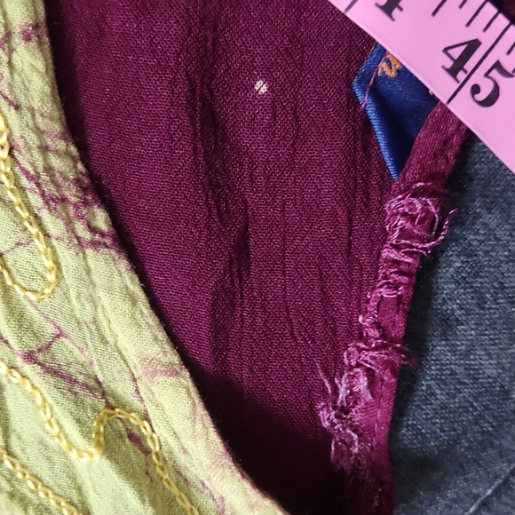 2/$25 or 3/$30 90s Boho Hippie Floral Embroidered Oversized Midi/Maxi Sun Dress - Picture 7 of 8